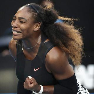 La joie de Serena Williams après son triomphe. [Mark R. Cristino]