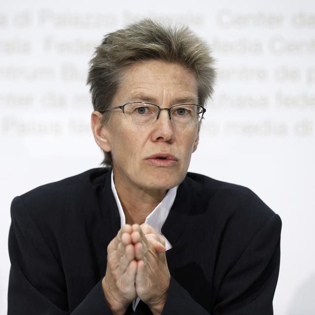 Astrid Epiney, rectrice de l'Université de Fribourg. [Keystone - Peter Klaunzer]