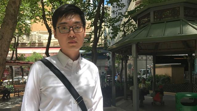 Andy Chan, activiste politique à Hong Kong. [RTS - Raphaël Grand]