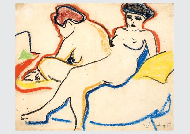 Ernst Ludwig Kirchner, 1905, pastel sur papier. [Kunstmuseum de Berne]