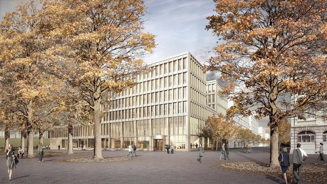 Les opposants à l'Hôtel judiciaire de La Chaux-de-Fonds l'ont rebaptisé "hôtel judi-cher". [DR - Isler Gysel Architekten]