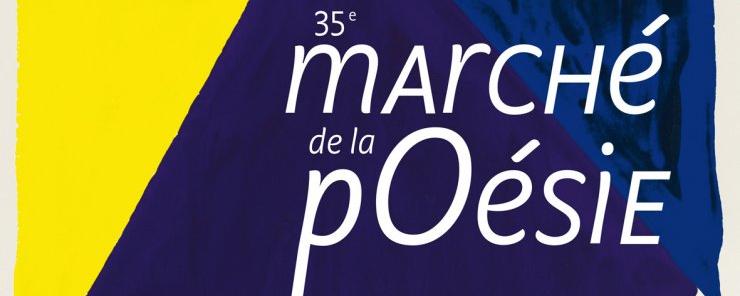 L'affiche du 35e Marché de la Poésie à Paris. [marche-poesie.com]