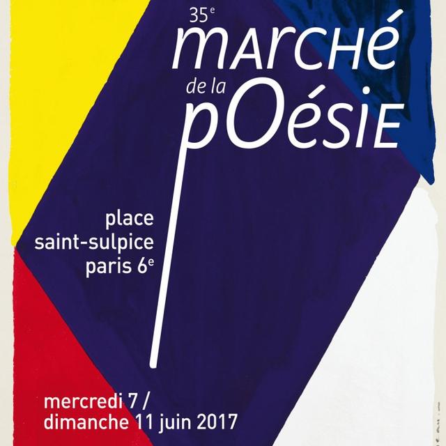 L'affiche du 35e Marché de la Poésie à Paris. [marche-poesie.com]