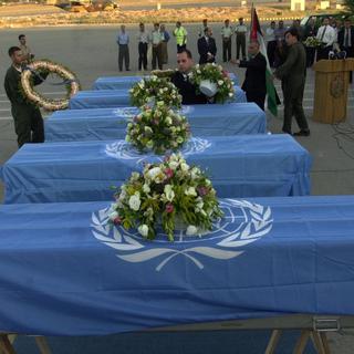 Des victimes de l'attentat contre l'ONU à Bagdad en 2003. [afp - Khalil Mazraawi]