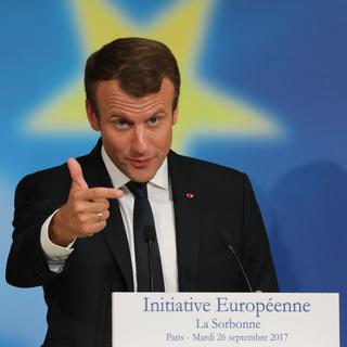 Le président français Emmanuel Macron. [AFP - Ludovic Marin]