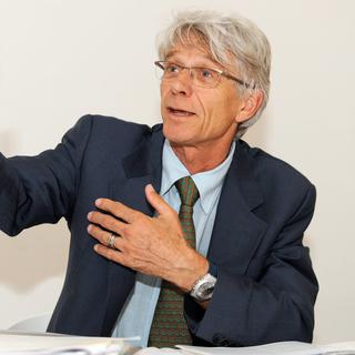 Yves Christen, ancien conseiller national radical vaudois, photographié en juin 2009. [Keystone - Dominic Favre]