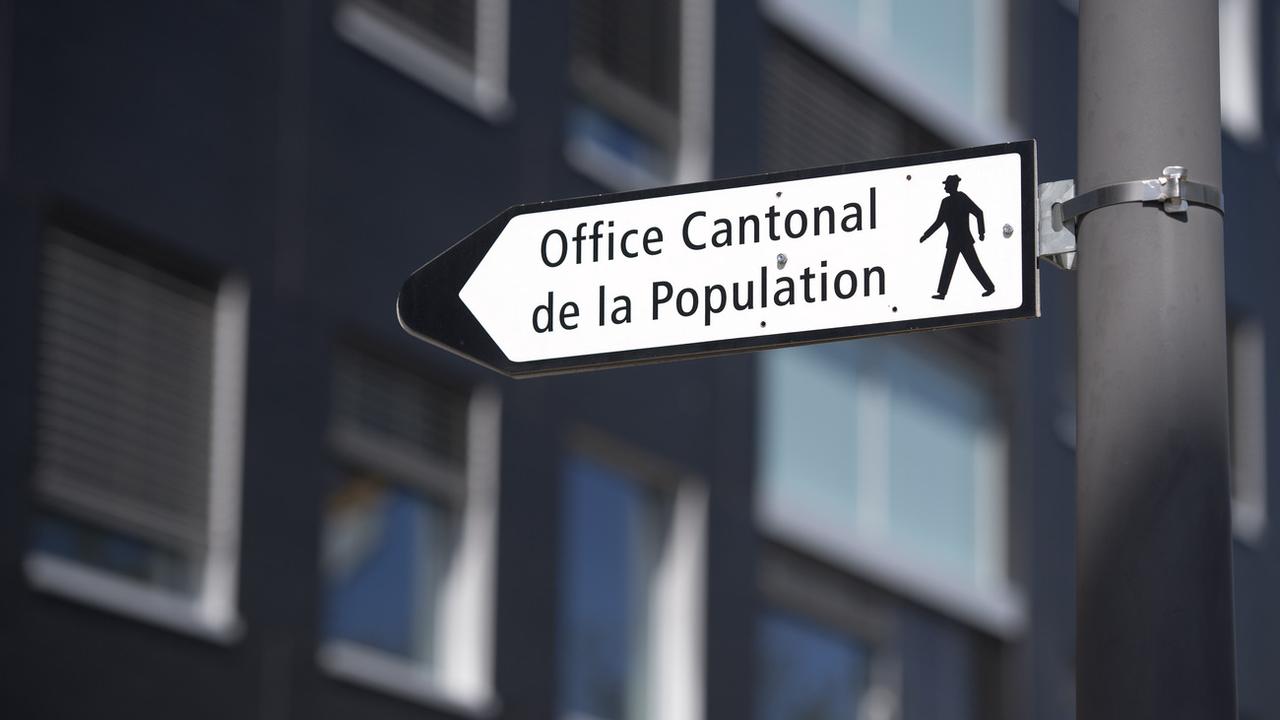 L'office cantonale de la population et migrations de Genève. [Keystone - Martial Trezzini]