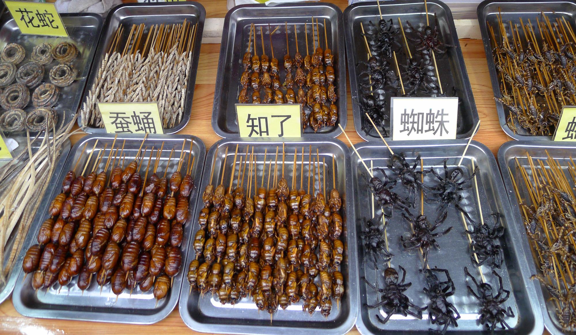 En Chine, la consommation d'insectes frits est fréquente. [afp - Huang jiexian / Imaginechina]