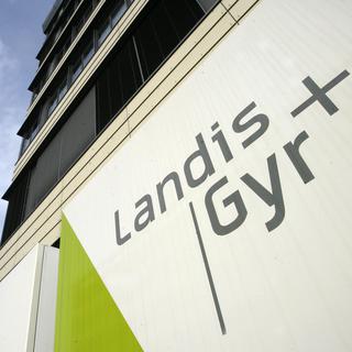 Le siège de la société Landis+Gyr à Zug. [Keystone - Urs Flueeler]
