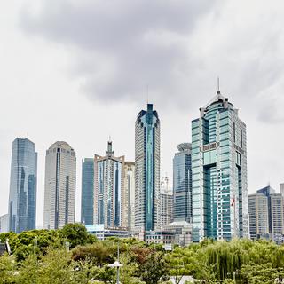Le district des affaires, Pudong, dans la ville chinoise de Shanghai. [Cultura Creative/AFP]