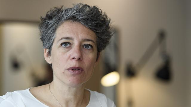 La conseillère administrative de la Ville de Genève Sandrine Salerno. [Keystone - Martial Trezzini]