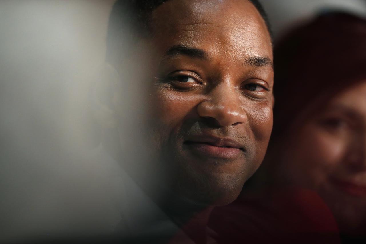 Will Smith, membre du jury du Festival de Cannes, lors de la conférence de presse d'ouverture de la 70e édition. [AFP - Laurent EMMANUEL]