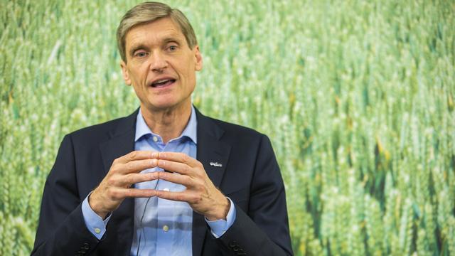 Le directeur de Syngenta Erik Fyrwald lors de la présentation des comptes 2016 le 8 février 2017.