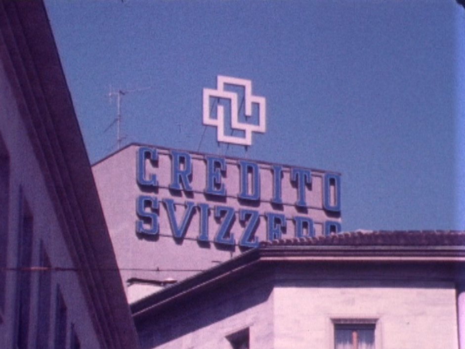 La filiale de la banque Crédit Suisse à Chiasso fait scandale en 1977. [RTS]