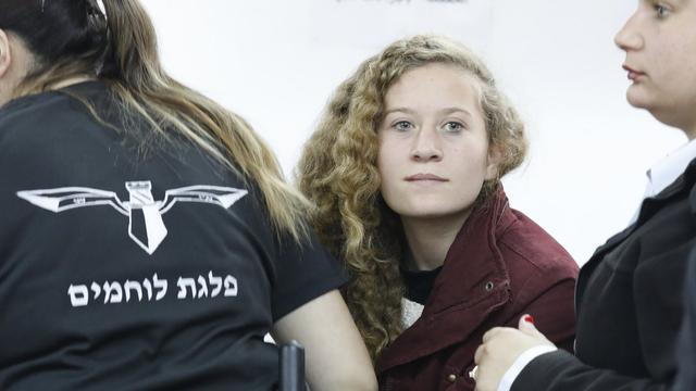 La jeune Palestinienne Ahed Tamimi a été arrêtée en début de semaine. [EPA/Keystone - Abir Sultan]