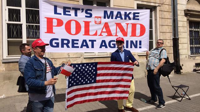 Donald Trump a trouvé de nombreux soutiens en Pologne. [RTS - Cédric Guigon]