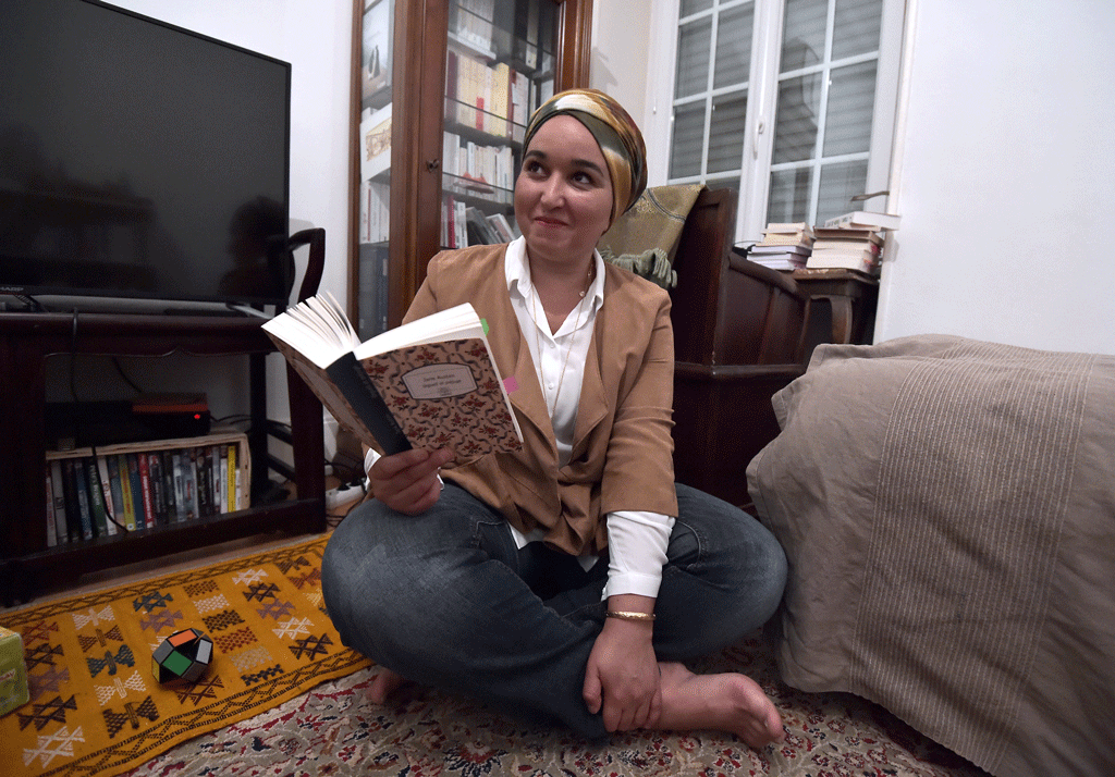 Hanane Karimi, féministe musulmane. [AFP - Patrick Hertzog]