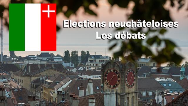 Elections neuchâteloises, bannière décrochages. [Stefan Meyer]