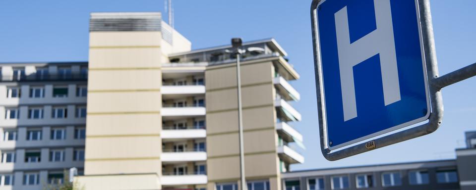 L'hôpital de Fribourg. [Keystone - Jean-Christophe Bott]