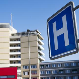 L'hôpital de Fribourg. [Keystone - Jean-Christophe Bott]