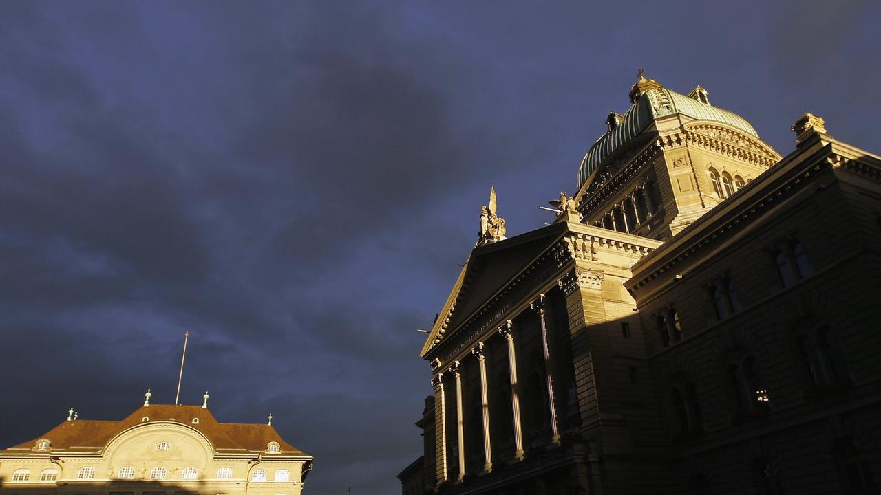 Le Palais fédéral, à Berne. [Keystone - Peter Klaunzer]