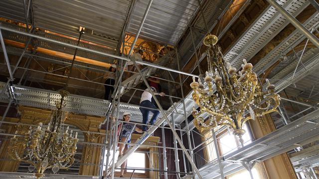 Le chantier de la rénovation du Gand Théâtre de Genève a pris du retard.