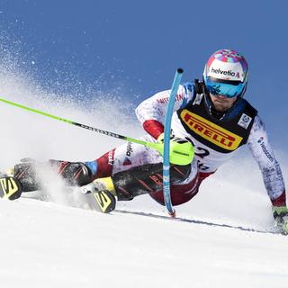 Coupe du monde-Slalom messieurs, 2e manche [Keystone - Gian Ehrenzeller]