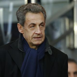 L'ancien président français Nicolas Sarkozy, lors d'un match de football du PSG, le 19 novembre 2016. [REUTERS - Gonzalo Fuentes]