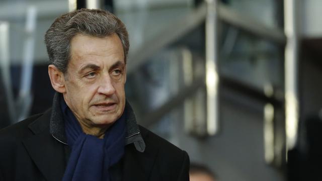 L'ancien président français Nicolas Sarkozy, lors d'un match de football du PSG, le 19 novembre 2016. [REUTERS - Gonzalo Fuentes]