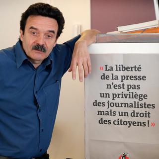 Edwy Plenel, cofondateur du site français dʹinformations payantes Médiapart. [AP/Keystone - Francois Mori]