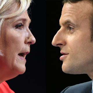 Les deux candidats à la présidentielle française 2017: Marine Le Pen et Emmanuel Macron. (montage). [AFP - Guillame Souvant / Eric Feferberg]
