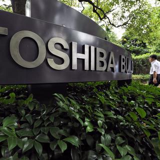 Le siège de Toshiba à Tokyo. [epa/keystone - Franck Robichon]