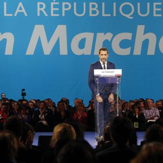 Christophe Castaner, le nouveau délégué général de la République en marche. [Keystone - Laurent Cipriani - AP Photo]