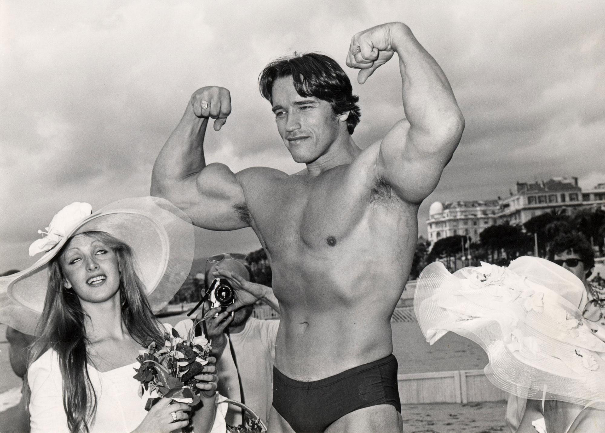 Arnold Schwarzenegger dans "Pumping Iron" de George Butler et Mark Fiore en 1976-1977. [AFP]