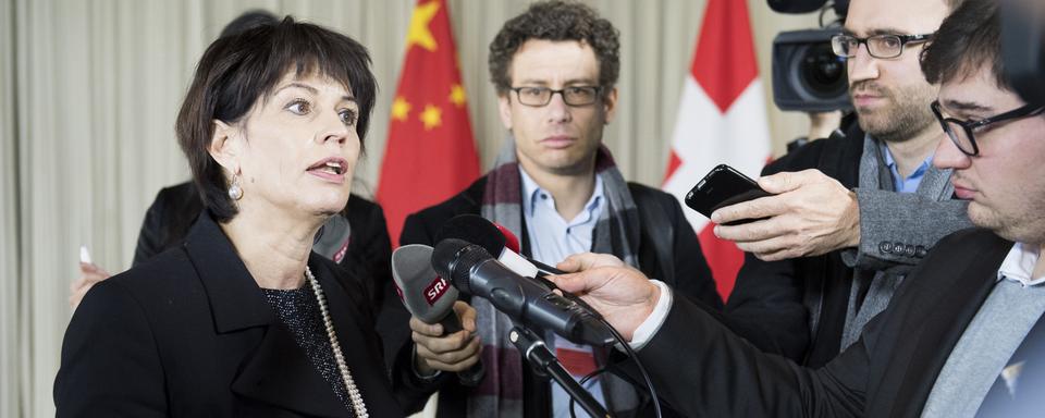 La conseillère fédérale Doris Leuthard. [Keystone - Anthony Anex]