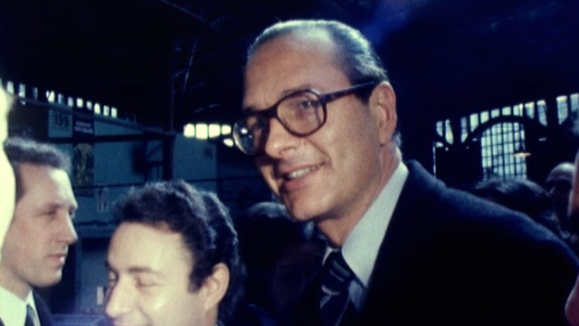 Jacques Chirac, candidat en 1977 à la mairie de Paris. [RTS]