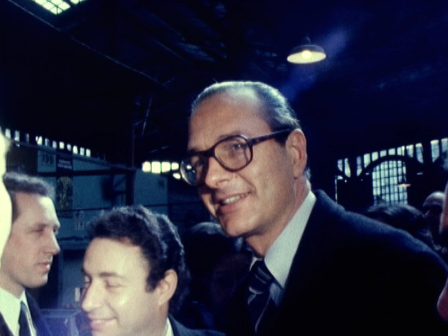 Jacques Chirac, candidat en 1977 à la mairie de Paris. [RTS]