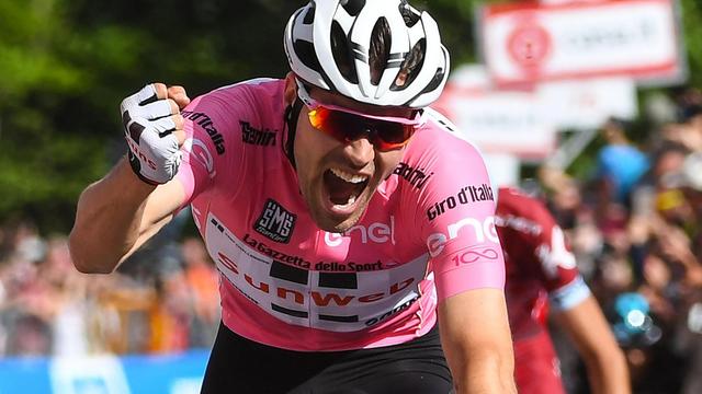 Tom Dumoulin a remporté le Giro 2017. [EPA/Keystone - Allesandro Di Meo]