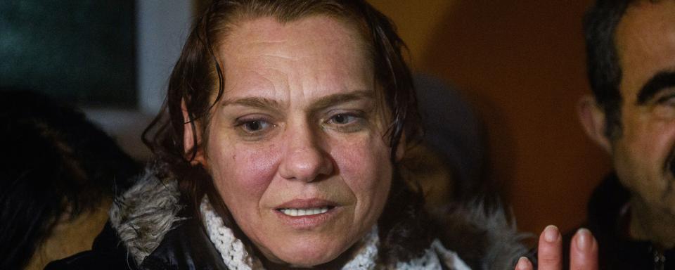 L'écrivaine Asli Erdogan à sa libération le 29 décembre 2016. [AFP - Ozan Kose]