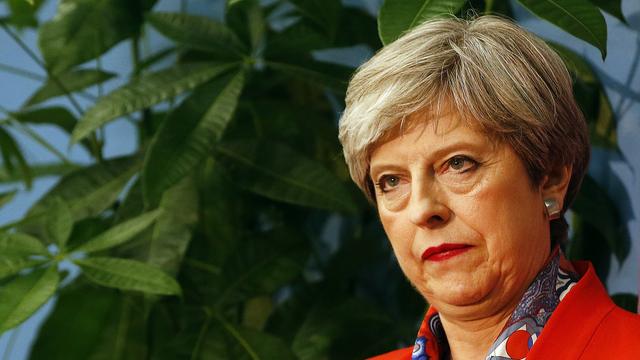 La campagne de la Première ministre Theresa May a été jugée très mauvaise. [Keystone - AP Photo/Alastair Grant]