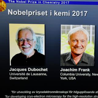 Le prix Nobel de chimie 2017 a été attribué à trois biophysiciens, dont le Suisse Jacques Dubochet.
Atila Altuntas/ANADOLU AGENCY
AFP [AFP - Atila Altuntas/ANADOLU AGENCY]