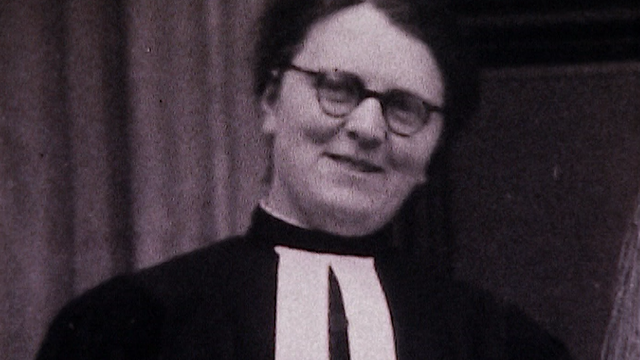 Marcelle Bard, première femme pasteure de Suisse romande. [RTS]
