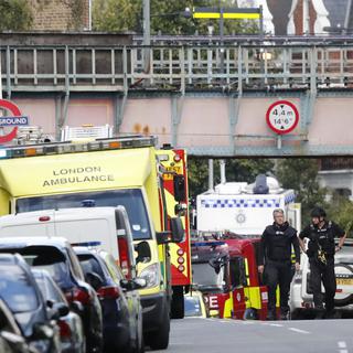 Une explosion terroriste à Londres a fait 18 blessés. [Keystone - AP Photo/Frank Augstein]