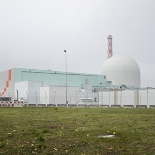 La centrale nucléaire de Leibstadt, dans le canton d'Argovie. [Keystone - Christian Beutler]