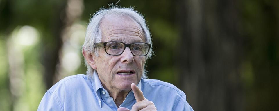 Ken Loach, photographié lors du 69eme Festival de Locarno, le 11 août 2016. [ALEXANDRA WEY]