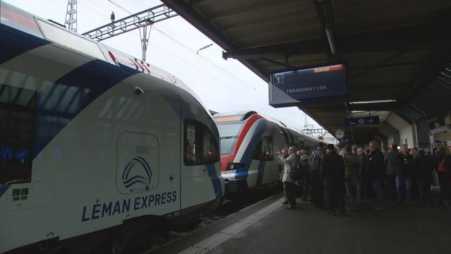 La gare de Lancy-Pont-Rouge inaugurée vendredi 8 décembre 2017 à Genève. [RTS - DR]