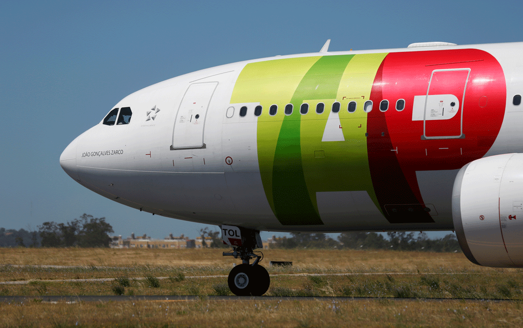 Un avion de la compagnie TAP à Lisbonne. [Reuters - Rafael Marchante]
