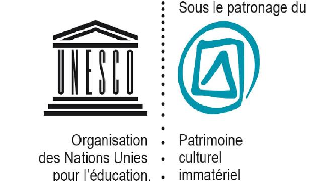 Le logo du patrimoine culturel immatériel de l'Unesco. [Unesco]