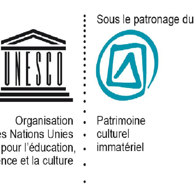 Le logo du patrimoine culturel immatériel de l'Unesco. [Unesco]