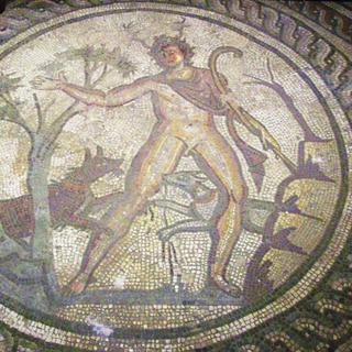 Mosaïque romaine du Corinium Museum de Cirencester représentant Actéon attaqué par ses chiens.
Poliphilo
Wikimédia [Wikimédia - Poliphilo]